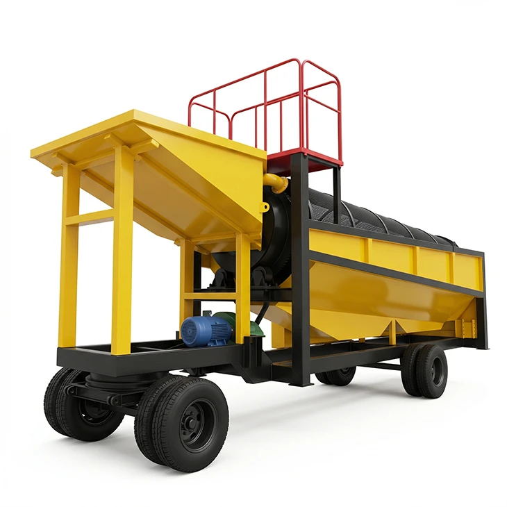 Instalație portabilă de spălat aur mobil Trommel Gold