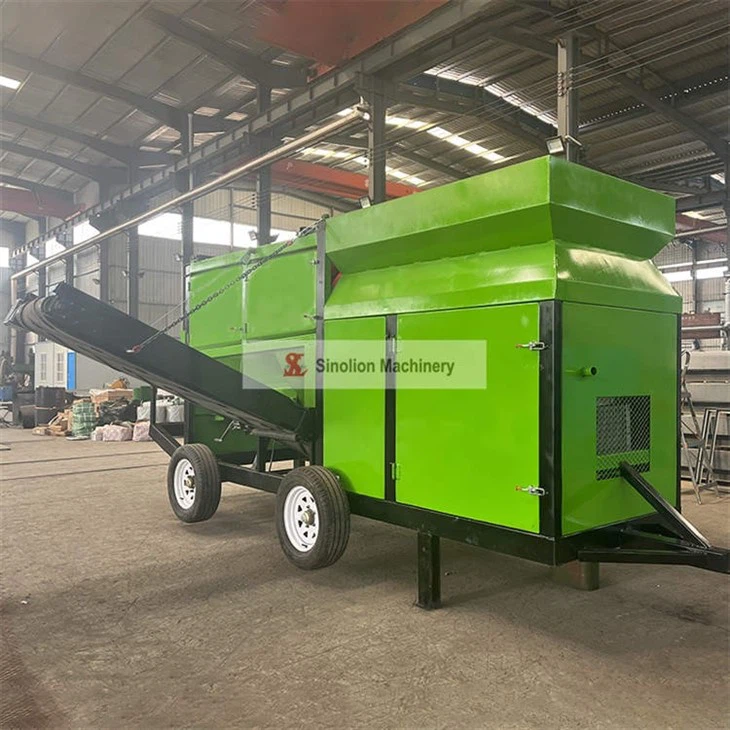Compost Trommel Screen Sieve